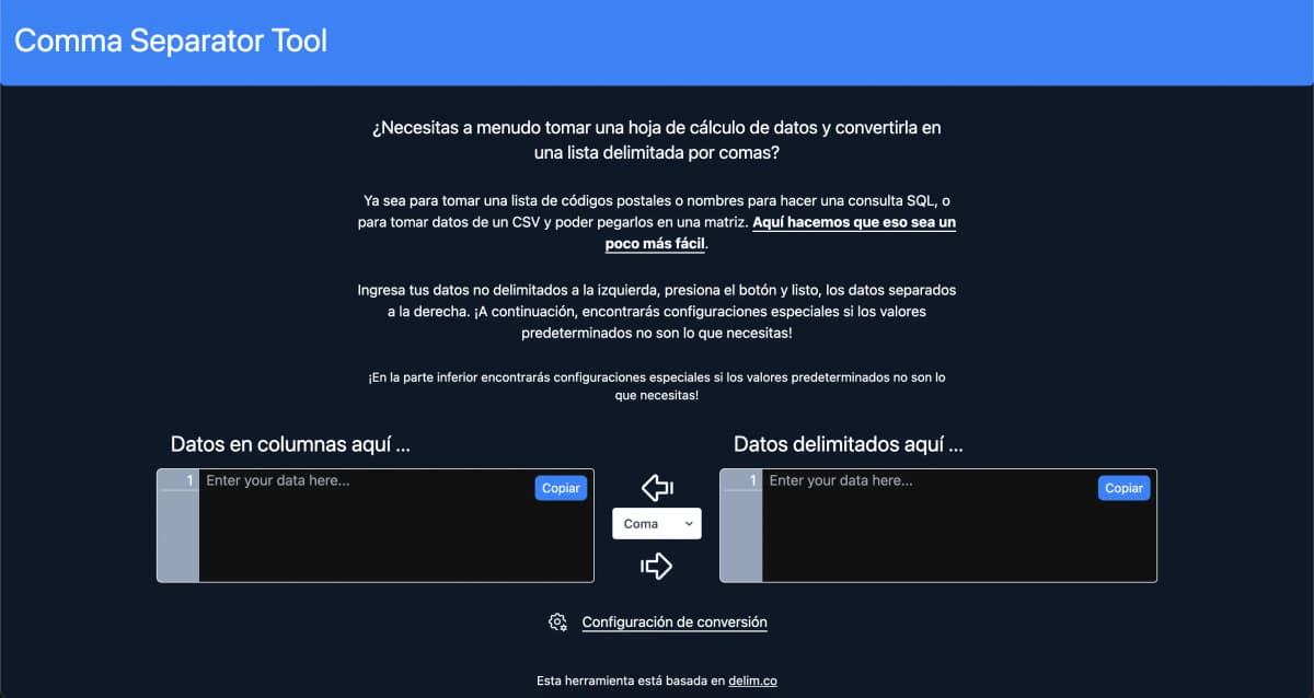 Comma Separator Tool
