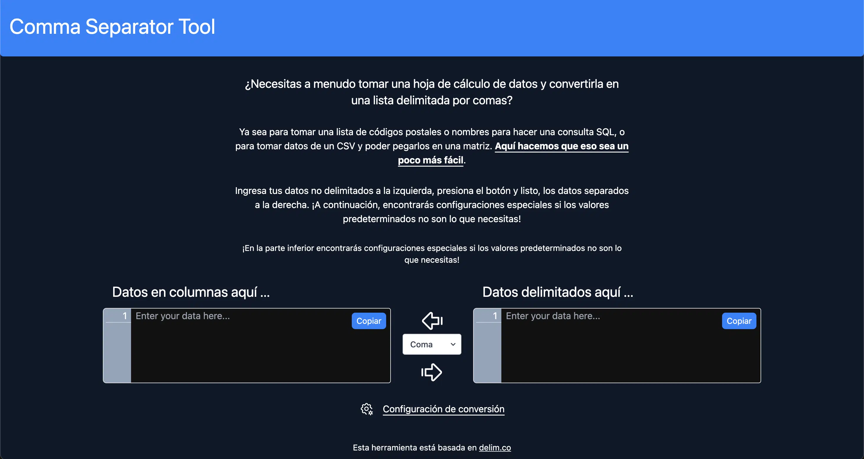 Comma Separator Tool